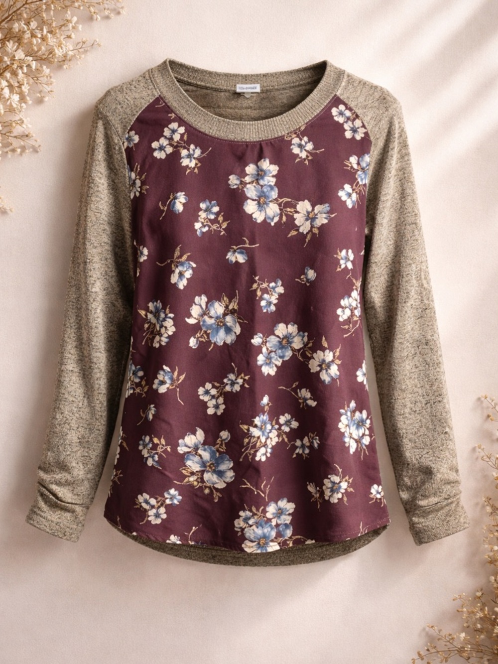 Kaileigh Purple Floral Top - sz xs